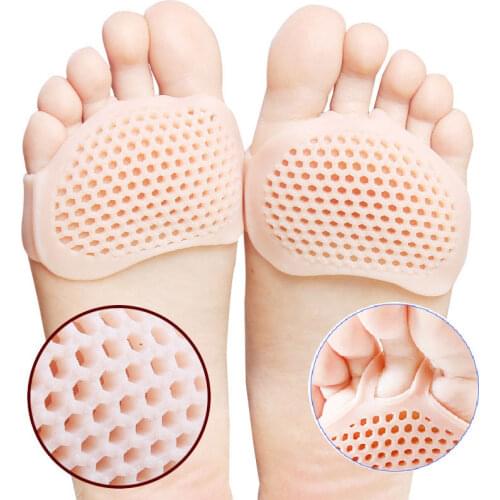 Silicone Gel Padded Forefoot Insoles Honeycomb High Heel Shoes Pad Gel Insoles Breathable Health Care Massage insoles for feet