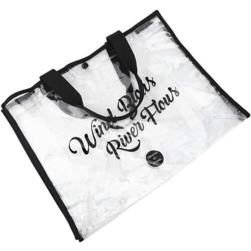 Outdoor Swimming Bag Portable Beach Bag PVC Summer Swimming Clothing Shoulder Bag Beach Travel Handbag Pool Accessories