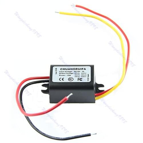 Waterproof DC/DC Converter 12V Step Down to 3V 3A 15W Power Supply Module Drop Shipping