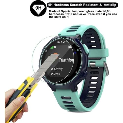 2PCS Screen Protector for Garmin Forerunner 735 Tempered Glass Screen Protector Film HD 9D Smartwatch Protective Accessories
