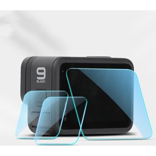 Tempered Glass Screen Protector For Gopro- Hero 9 black Sport Camera Screen Protector Film Camera Accessories