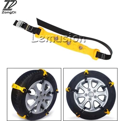 ZD 10pcs Car Tire Anti-skid Snow Tyres Chains For Honda Civic Fit CRV Toyota RAV4 Corolla c-hr Auris Nissan Qashqai Juke X-Trail