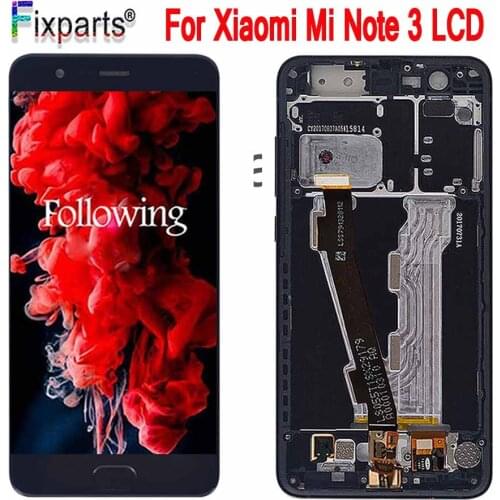 For Xiaomi Mi Note 3 LCD Display+Touch Screen With Fingerprint FPC Digitizer Screen Glass Panel For Xiaomi Mi Note 3 LCD