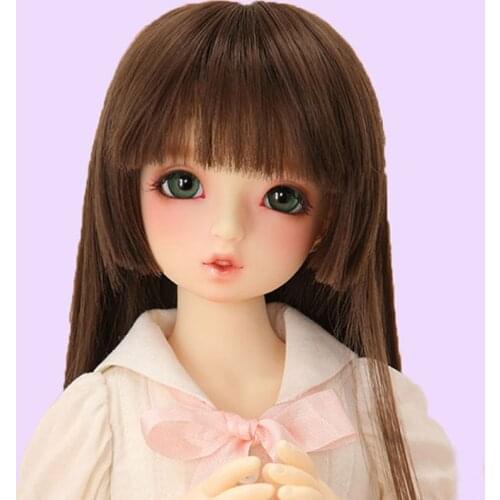 1/3 1/4 1/6 1/8 BJD Doll Hair Wig SD Doll Wig Wire High Temperature Staight Toy Hair Wig Doll Accessories