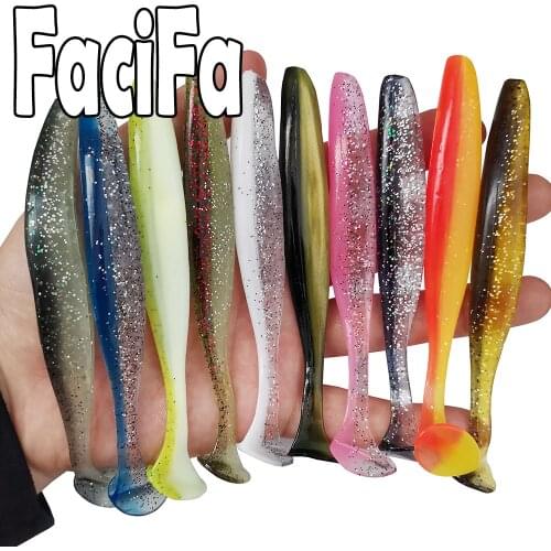 5 pcs or 10 pcs Soft Lure Silicone Bait 5.5cm 7cm 9cm 12cm Carp Fishing Sea Fishing Lure Pva Swimbait Wobblers Artificial Tackle