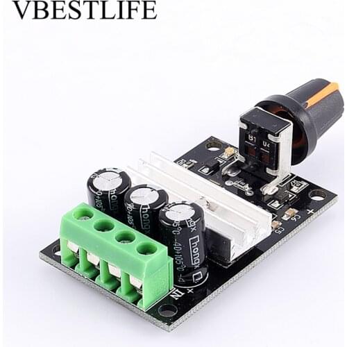 10Pcs/Lot 3A PWM Motor Speed Varible Regulator DC Motor Speed Controller Switch 1203B High Quality