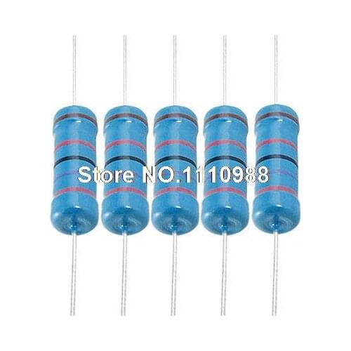 100pcs 3W 27K Ohm Axial Metal Film Resistor 3 Watt 1