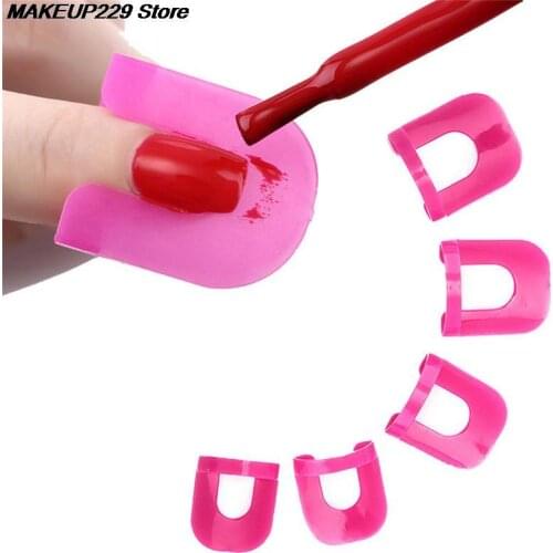 26PCS/Lot Salon Manicure Creative Nail Art Protector Polish Molds For UV Gel/Varnish/Coat & French Tips Professional Hot