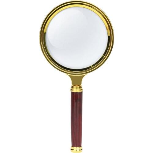 70mm10X Handheld Magnifier Reading Map Newspaper Magnifying Glass Jewelry Loupe