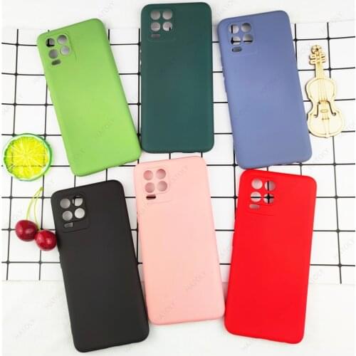 For Realme 8 Pro Case Cover for Realme 8 Pro Phone Case Shell Fundas Capa Soft Original Liquid Silicone Case for Realme 8 Pro