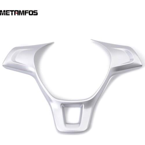 For Volkswagen Tiguan 2017 2018 2019 Matte Steering Wheel Cover Molding Trim Decoration Frame Interior Accessories Car Styling