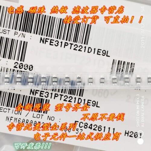 Free Shipping 10PCS Feed through core NFE31PT220R1E9L 6A 25V 222 471 EMIFIL filter capacitor 1206 22/100/220/47/470pF 1.5/2.2NF