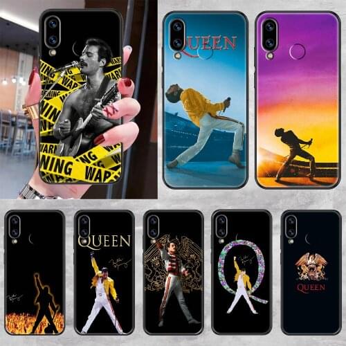 Freddie Mercury Queen band Phone case For Huawei Honor 6 7 8 9 10 10i 20 A C X Lite Pro Play black luxury cover soft cell cover
