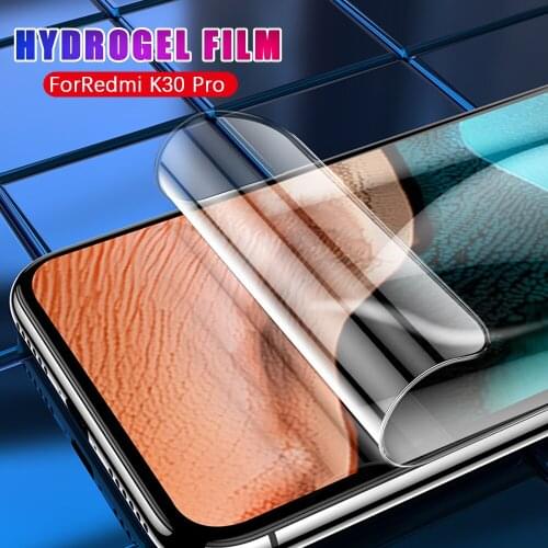 For Redmi Hydrogel Film for Redmi K40 Pro Plus K30 for Xiaomi Poco F2 Pro Transparent Soft Phone Screen Protector for Redmi K40