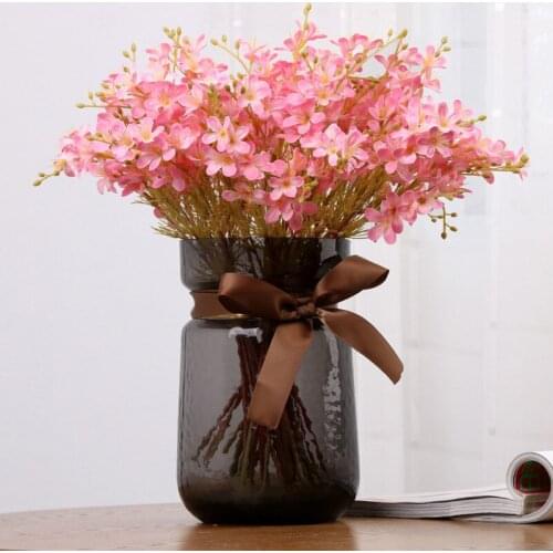 Artificial orchid silk flowers orchids wedding home decoration simulation plants hanging baskets flower decor