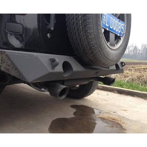 J065 Poison Spider Rear Bumper Steel Material for Jeep JK 20107-2017 LANTSUN