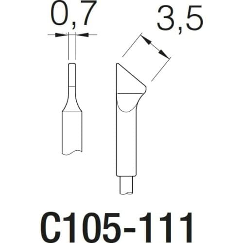 JBC C105-111 C105-112 C105-120 C105-211 Soldering tip for NASE-2B soldering station