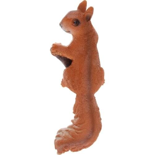 Squirrel Simulation Animal Model Statue For Lawns Garden Home Ornament