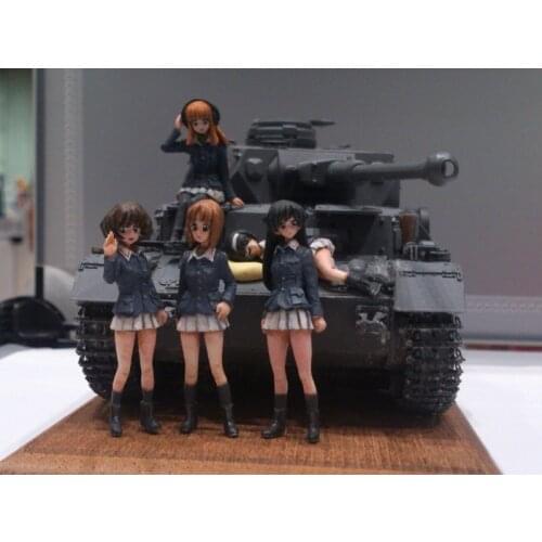 Unpainted Kit 1/35 Girls Ankou team Set not have tank figure Historical Figure Resin Kit