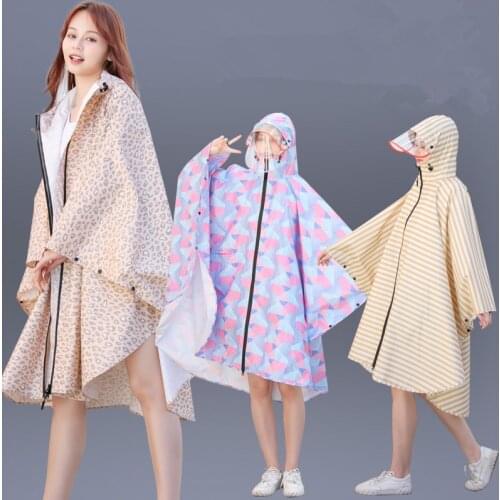 Raincoat Women Men Waterproof Backpack,Rainwear Outdoors Hiking Rain Coat Poncho Trench Cloak Chubasqueros Big Clear Visor