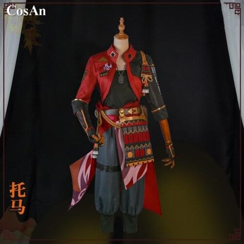 New Game Genshin Impact Tohma Cosplay Costume Full Set Fashion Combat Uniforms Activity Party Role Play Clothing S-XL