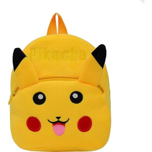 New Cute Pokemon Plush Backpack for Girls Pikachu Cute Soft Stuffed School Bag Baby Kids Cartoon Kindergarten Schoolbag Gift