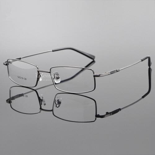 Mens Titanium Alloy Full Rim Flexible Eyeglass Frames Optical Myopia Eyewear RX Able Glasses Spectacles