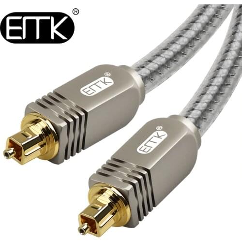 Optical Audio Cable OD8.0 Digital SPDIF Fiber Optic Toslink to toslink Audio Cable from EMK