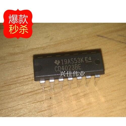 10PCS Original authentic CD4023 CD4023BE CD4023BF DIP-14