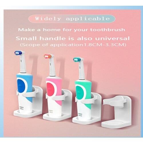 Electric Toothbrush Holder Stand Wall-Mounted Holder Space Saving Storage Rack Dust-proof Kitchen Storag Bathroom Accessories