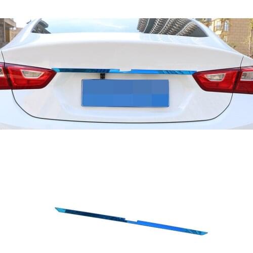 Lsrtw2017 Stainless Steel Car Trunk Tailgate Strip Trims for Chevrolet Malibu 2016 2017 2018 2019 2020 Accessories Auto