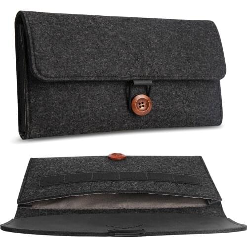 ProCase Nintendo Switch Carrying Case, Portable Carrying Cover Bag Felt Pouch for Nintendo Switch 2017 with 6 Game Cartridges