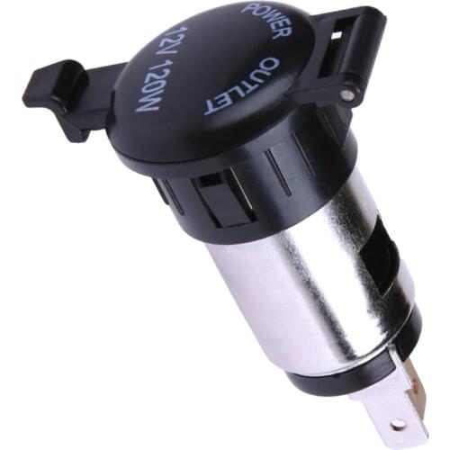 12V Waterproof Car Auto Motorcycle Cigarette Lighter Power Plug Socket for Motorcycles Boats Mowers Tractors Cars Power Adapter