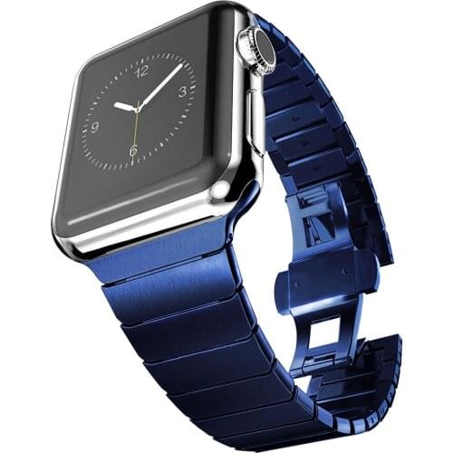 Stainless steel Strap For Apple watch band 44mm/42mm 40mm 38mm iwatch smartwatch bracelet For apple watch series 4 3 5 SE 6