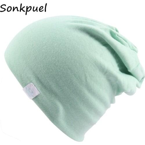 Kids Knitted Cotton Hats Boys Girls Solid Color Girls Cap Bonnet Baby Hats Caps Childrens Hat Baby Accessories Newborn