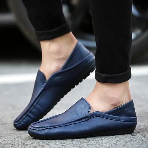 Super Breathable Mens Shoes Casual and Comfortable Driving Erkek Ayakkabi Zapatos De Hombre Mens Loafers Leather Sneakers