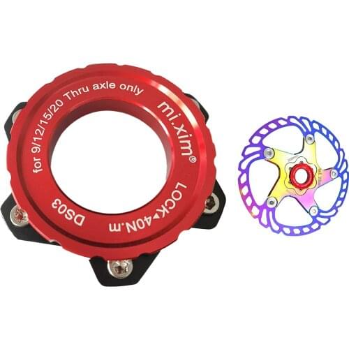 Ultralight Aluminum Centre Lock Hub Adaptor , 6-Bolt to Center Lock One Size Installation Changing Flange