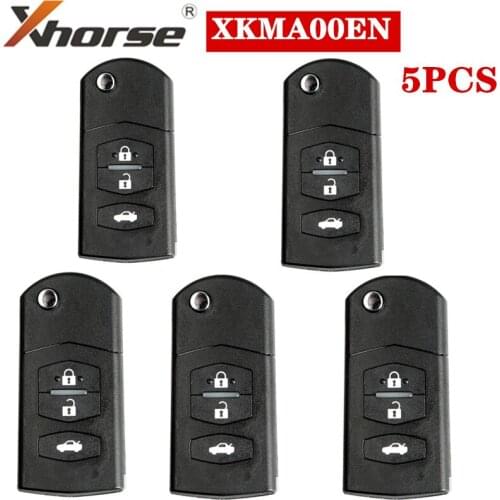 XHORSE Universal Remote Key Fob 3 Buttons for Mazda Type XKMA00EN for VVDI Key Tool (English Version) 5pcs/lot