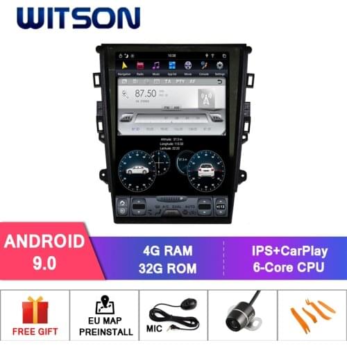 WITSON TESLA STYLE For FORD MONDEO 2013-2017 (AUTO AIR VERSION) 4GB 32GB GPS NAVIGATION AUTO STEREO VERTICAL SCREEN+OBD+TPMS