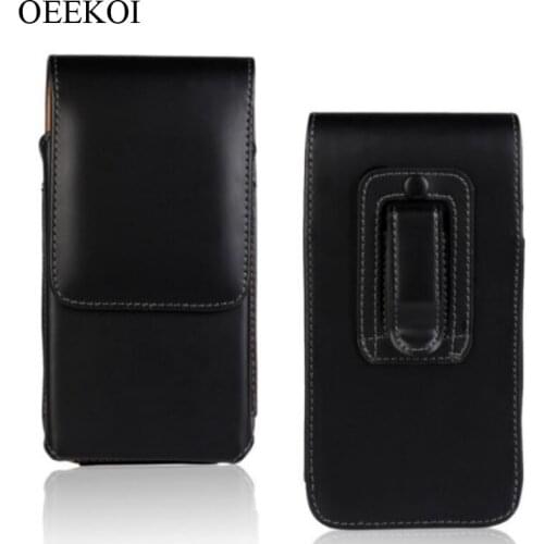 Belt Clip PU Leather Waist Holder Flip Cover Pouch Case for Phicomm C1530L/C630lw/Clue L/Energy L/E653/P660L/E651/i800 5 inch