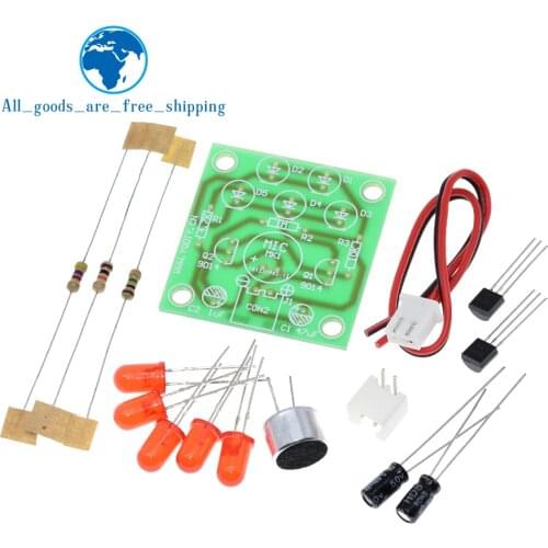 Sound Control LED Melody Lamp Electronic Production Kits Suite Voltage 3V-5.5V LED Sound Control DIY Kit FR-4 A Fiberglass Board