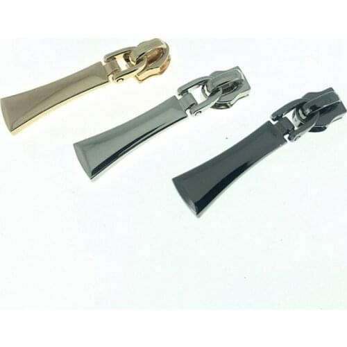 10 Pieces 11*41MM Hardware Zinc Alloy Nylon Zipper Puller Luggage Hardware Rectangular Blank Pull Tab Slider For Zippers