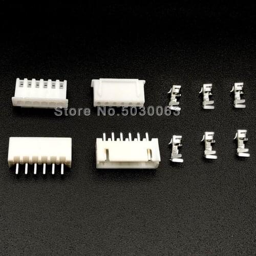 160pcs=20sets XH2.54 6p 6A 2.54mm spacing Terminal Kit / Housing / Pin Header JST Connector Wire Connectors Adaptor XH TJC3