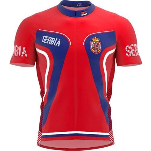 2021 Serbia More Style Men Women classic cycling team short sleeved bike Road Race Clothing Maillot ciclismo outdoor bike jersey