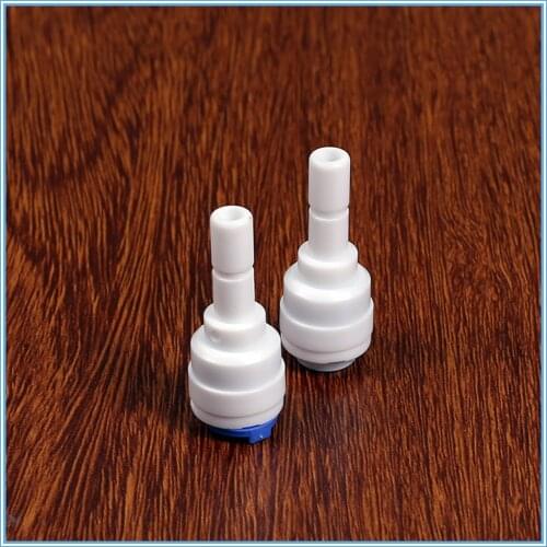 5pc RO Water Plastic Pipe Fitting Straight 1/4''OD Hose Connection 3/8" Stem Quick Coupling Reverse Osmosis Aquarium System