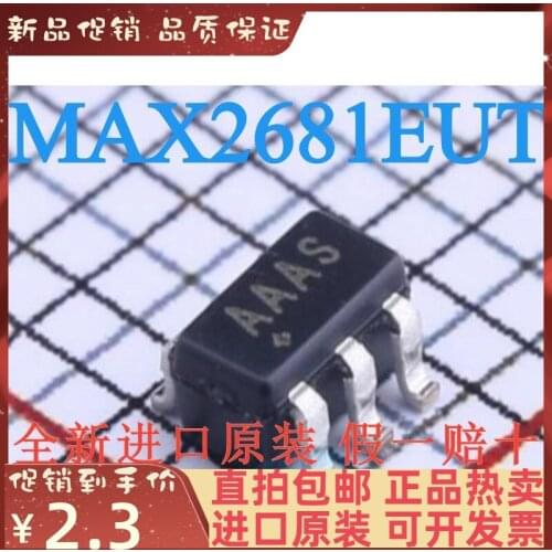 Free shipping MAX2681EUT SOT23-6 AAAS MAX2681 10PCS