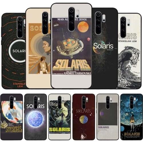 Solaris black Silicone Phone Case For Redmi note 9 8 7 Pro S 8T 7A Cover