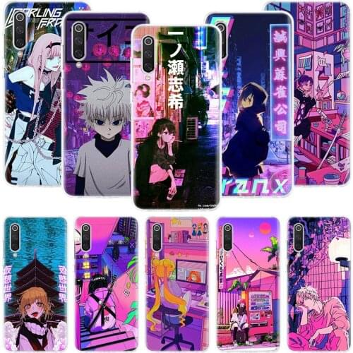 Anime Vaporwave Glitch Hot Phone Case For Xiaomi Mi Note 10 11 9 8 10T 9T CC9 A1 A2 A3 5X 6X Pocophone F1 X3 F2 Pro Lite Coque C