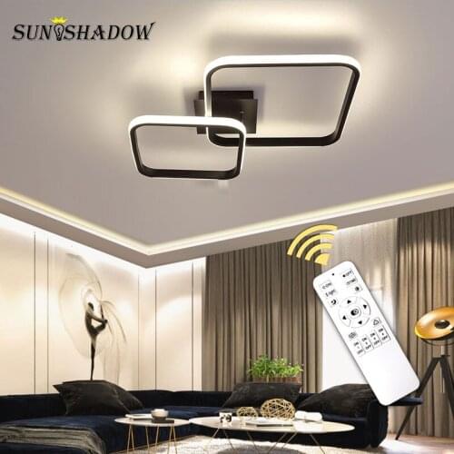Black&White Modern Led Chandeliers For Bedroom Dining room Kitchen Small Living room Corridor Light Ceiling Chandelier Lighting