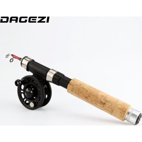DAGEZI winter ice Fishing Rod + reel Spinning Fishing wheel ice Rod combo fishing tackle Full Kit Combo